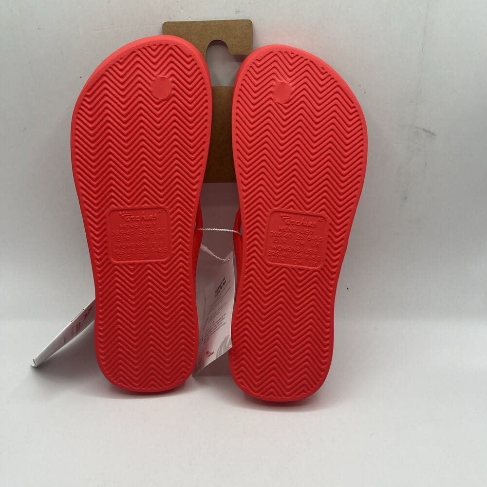 Archies Arch Support Thong Flip Flops Sandals Coral Pink Red Sz US M 7 W 8 NWT - Picture 4 of 6